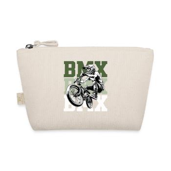 BMX Rider Design – Street & Dirt Bike Style - Organic Pouch - nature - Front