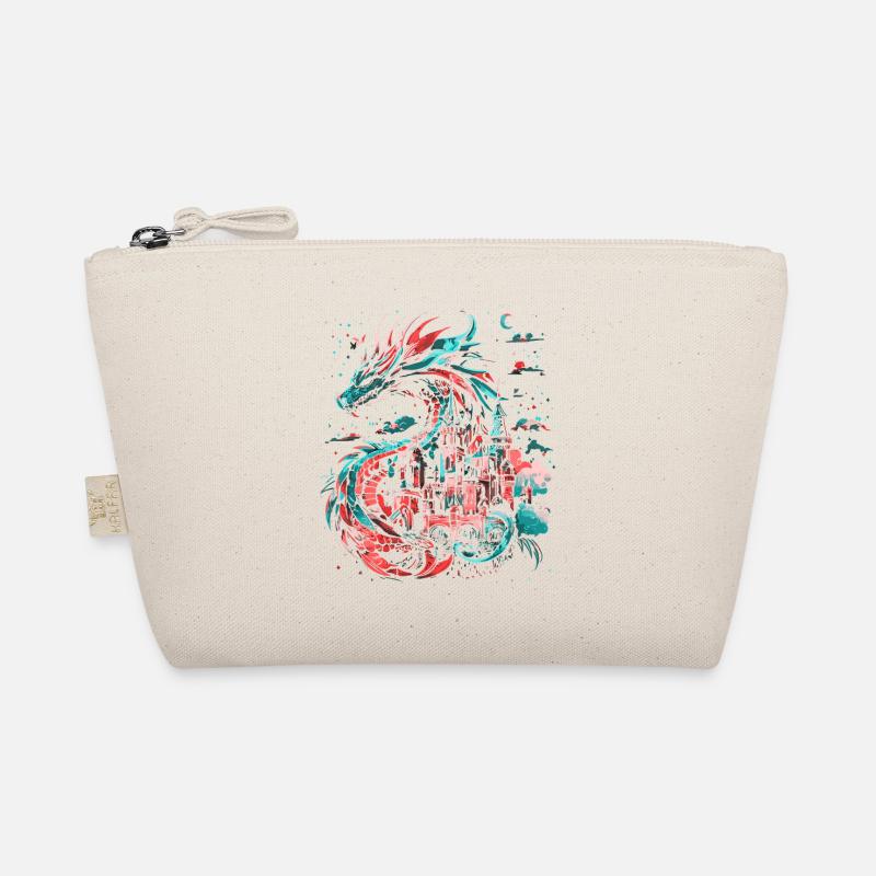 Dragon Castle Fantasy Magic Mythology Creature Organic Pouch