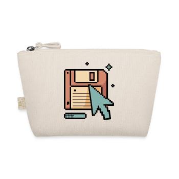 Floppy Disk Retro Internet - Bio-Täschchen - Natur - Vorne
