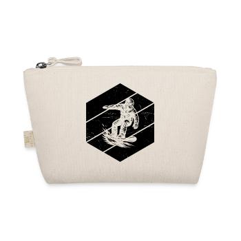 Snowboard motif for real lovers - Organic Pouch - nature - Front