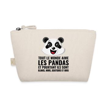 panda, diversity, love - Organic Pouch - nature - Front