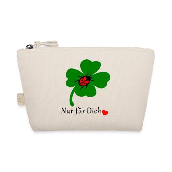 Shamrock with ladybug - Organic Pouch - nature - Front