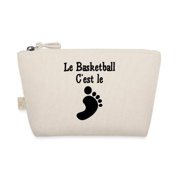 Basketball ist der Fuß - Bio-Täschchen - Natur - Vorne