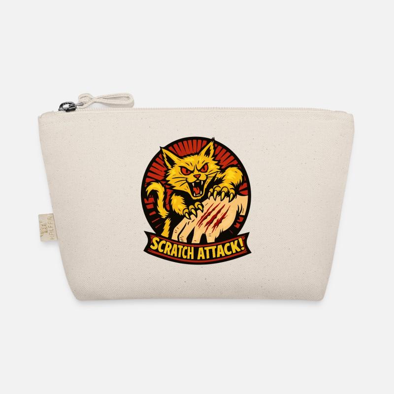 Scratch Attack Wütende Katzenklauen-Design Bio-Täschchen