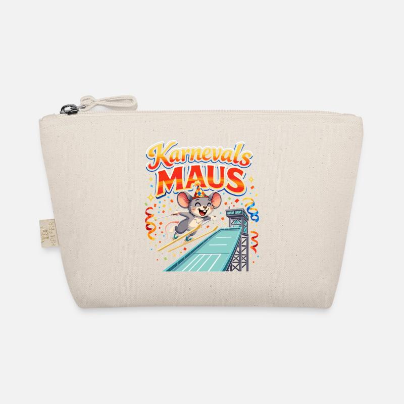 Saut à ski de souris de carnaval drôle Trousse biologique