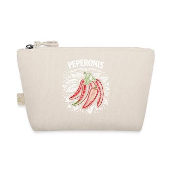 Pepperoni Burning Leaf Design - Organic Pouch - nature - Front