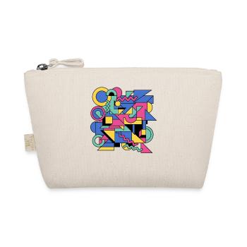 Memphis Geometry Play of Colors - Organic Pouch - nature - Front