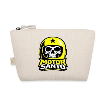 Motor Santo Skull Logo - Organic Pouch - nature - Front