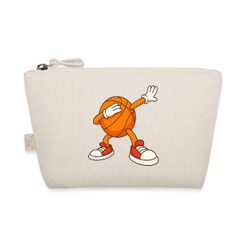 Basketball Mascot Covering Face - Organic Pouch - nature - Front
