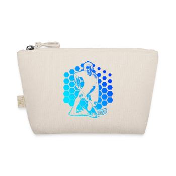 Attention floorball fans, simple statement - Organic Pouch - nature - Front