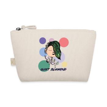 Quiet Blooming - Calm Floral Meditation Art - Organic Pouch - nature - Front