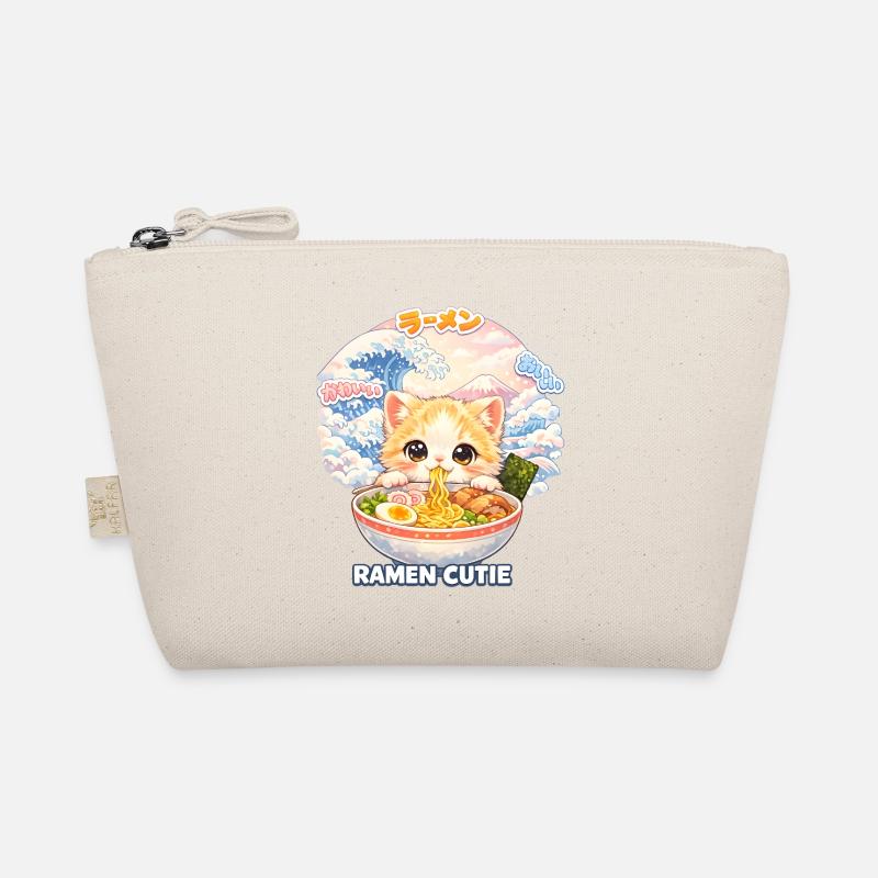 Kawaii Katzen Ramen Nudeln Japan Retro Ukiyo-E Bio-Täschchen