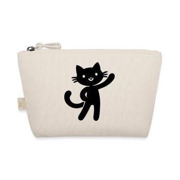 Cat Cute - Organic Pouch - nature - Front