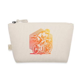 Classic road bike motif - Organic Pouch - nature - Front