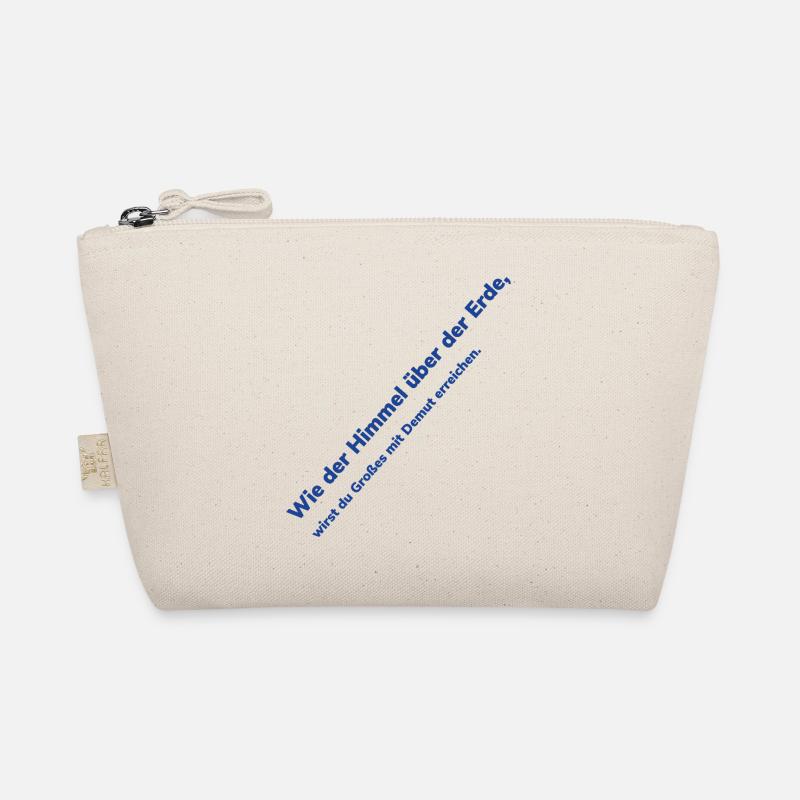 Heaven Over Earth Diagonal Text Organic Pouch