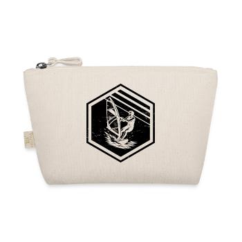 Funny Windsurf Motif - Organic Pouch - nature - Front