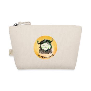 Still Hibernating Gnome - Garden Spring Sleepy - Organic Pouch - nature - Front
