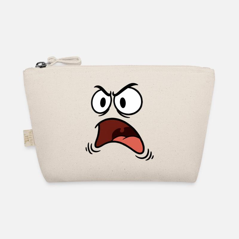 Angry face comic Organic Pouch