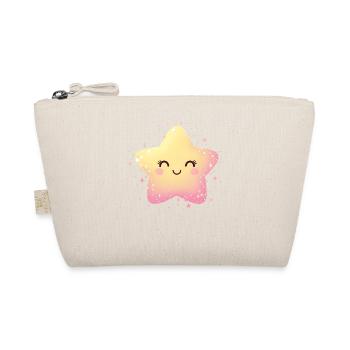 Pastellstern Kawaii Glanz - Bio-Täschchen - Natur - Vorne