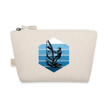 Funny Windsurf Motif - Organic Pouch - nature - Front