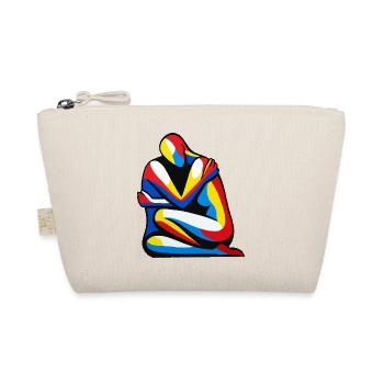 Colorful abstract hug - Organic Pouch - nature - Front