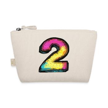 2 Number Colorful - Organic Pouch - nature - Front