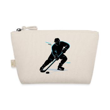 Eishockey Geschenk Kinder Hockey Lustig - Bio-Täschchen - Natur - Vorne