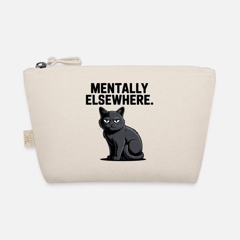 Mentalement ailleurs Chat Tee Trousse biologique