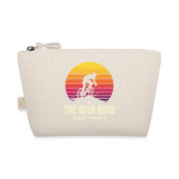 Open Road Adventure Cyclist Print - Organic Pouch - nature - Front
