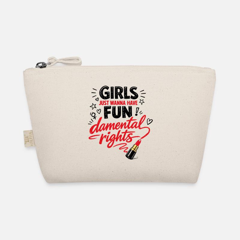 Fun-damental Rights – Doodle Feminismus Spruch Bio-Täschchen