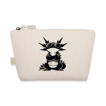 Cooler Axolotl mit Sonnenbrille - Bio-Täschchen - Natur - Vorne