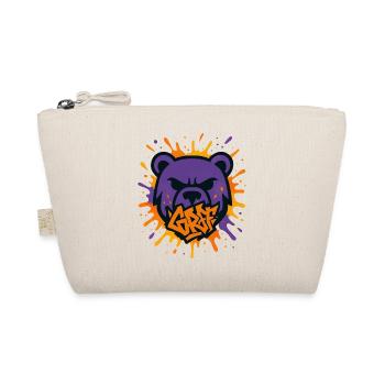 Bear Badly Licked Pop Art - Organic Pouch - nature - Front