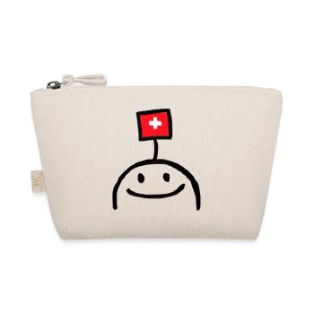 Lustiges Schweizer Geschenk - Bio-Täschchen - Natur - Vorne