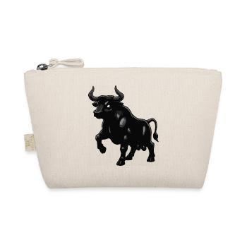 Silhouette du taureau noir avec brillance - Trousse biologique - nature - Devant