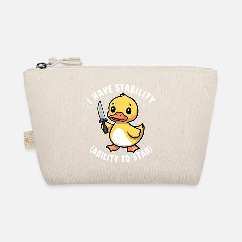I Have Stability (Ability To Stab) Funny Fun Organic Pouch