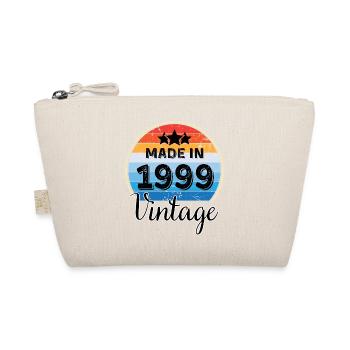 Vintage Birthday Year of Birth 1999 - Organic Pouch - nature - Front