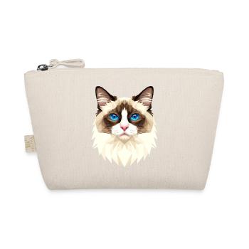 Ragdoll Katze Ragdollkatze Cat Süße Ragdoll Katzen - Bio-Täschchen - Natur - Vorne