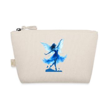 Blue Fairy in Flight - Organic Pouch - nature - Front