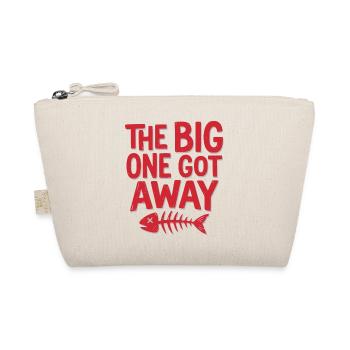 The Big One Got Away, red Fisherman Shirt, Hoodie - Bio-Täschchen - Natur - Vorne