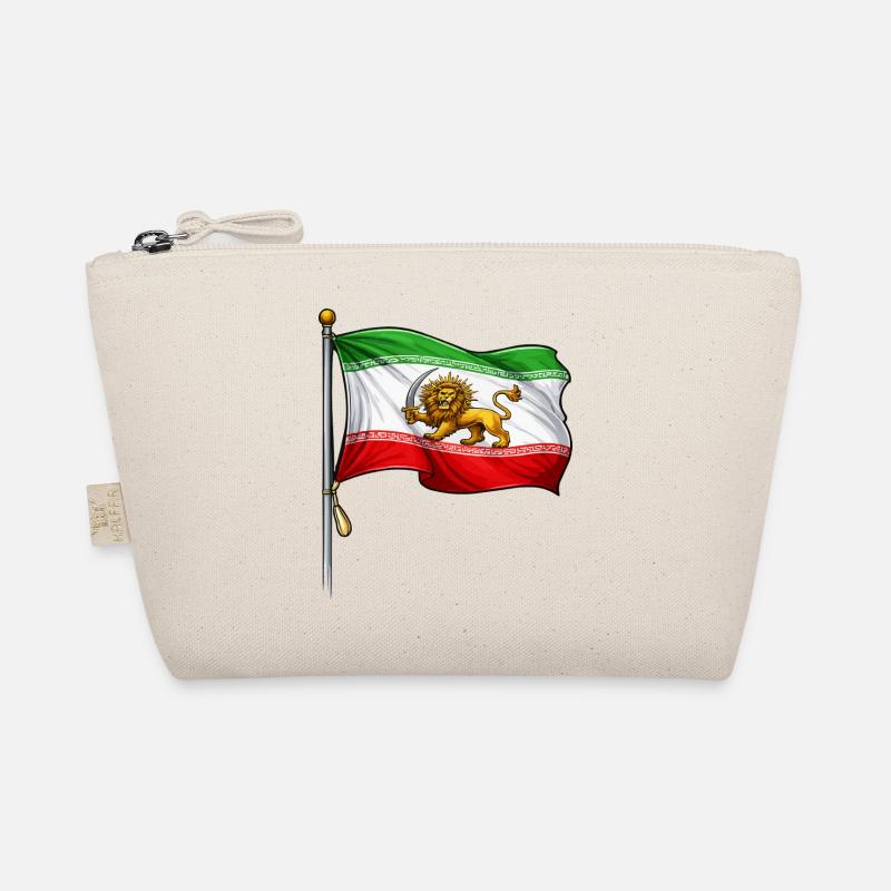 Lion Sword Iran Flag Organic Pouch