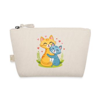 Cuddly kitten - Organic Pouch - nature - Front