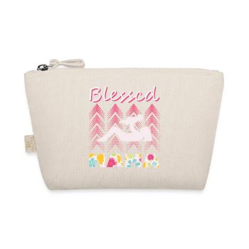 Grateful Mama Floral Flower Mothers Day Shirt - Organic Pouch - nature - Front