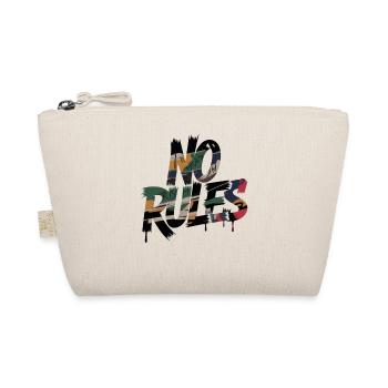 No Rules Street Art Spruch Graffiti Camouflage - Bio-Täschchen - Natur - Vorne