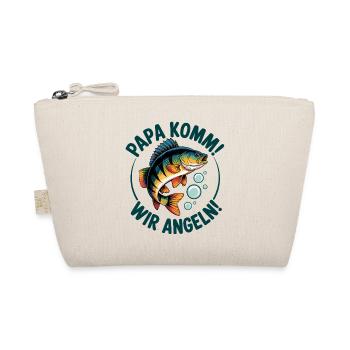 Angeln mit meinem Papa - Bio-Täschchen - Natur - Vorne