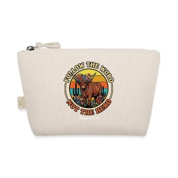 Follow The Word Not The Herd Christian - Organic Pouch - nature - Front