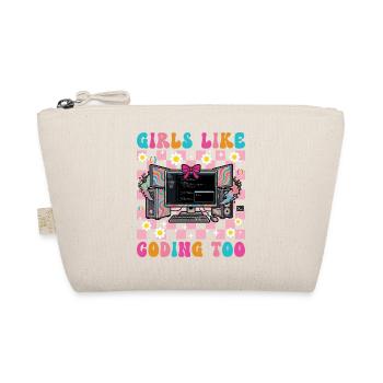 Les filles aiment aussi coder pour les femmes, les filles. - Trousse biologique - nature - Devant
