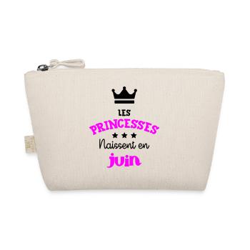 Princesse née en Juin Super Cadeau Anniversaire - Trousse biologique - nature - Devant
