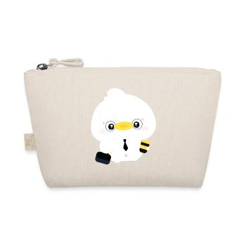 Duck in Tie Office Cutie - Organic Pouch - nature - Front