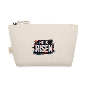Glitch Easter: He is Risen - Organic Pouch - nature - Front