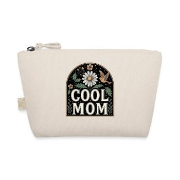 Cool Mom Blumen Vintage Design - Bio-Täschchen - Natur - Vorne
